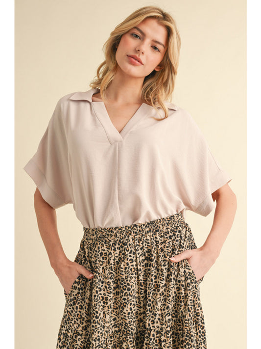 Dolman Sleeve Top with vented hemline 13393