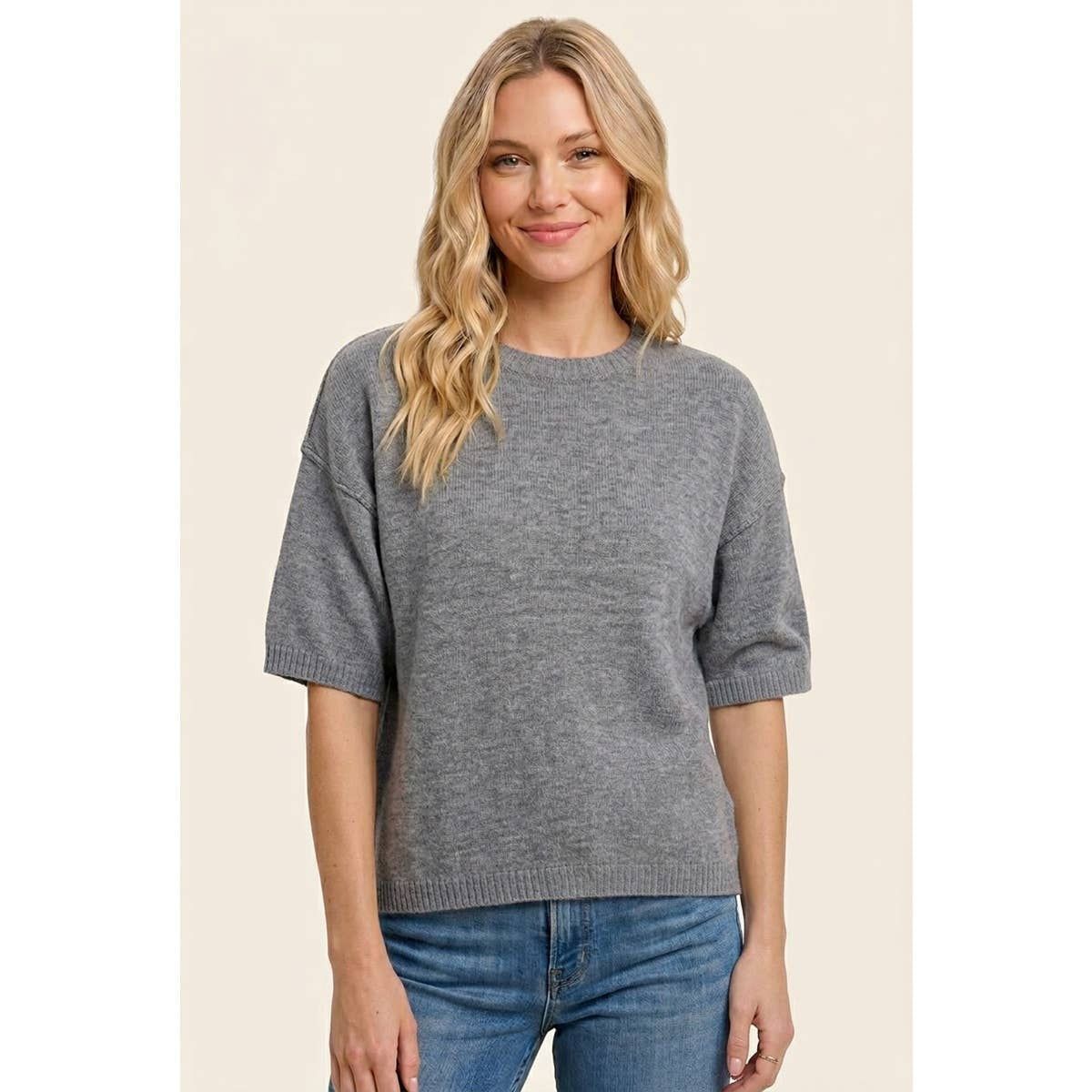 Raw Edge Boxy Sweater