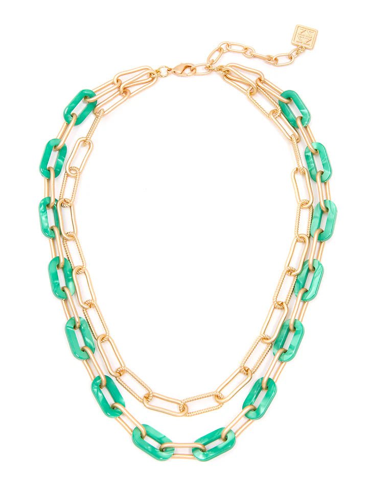 18K Plated Layered Necklace N2634 - Hello Beautiful BoutiqueNecklaceZenzii