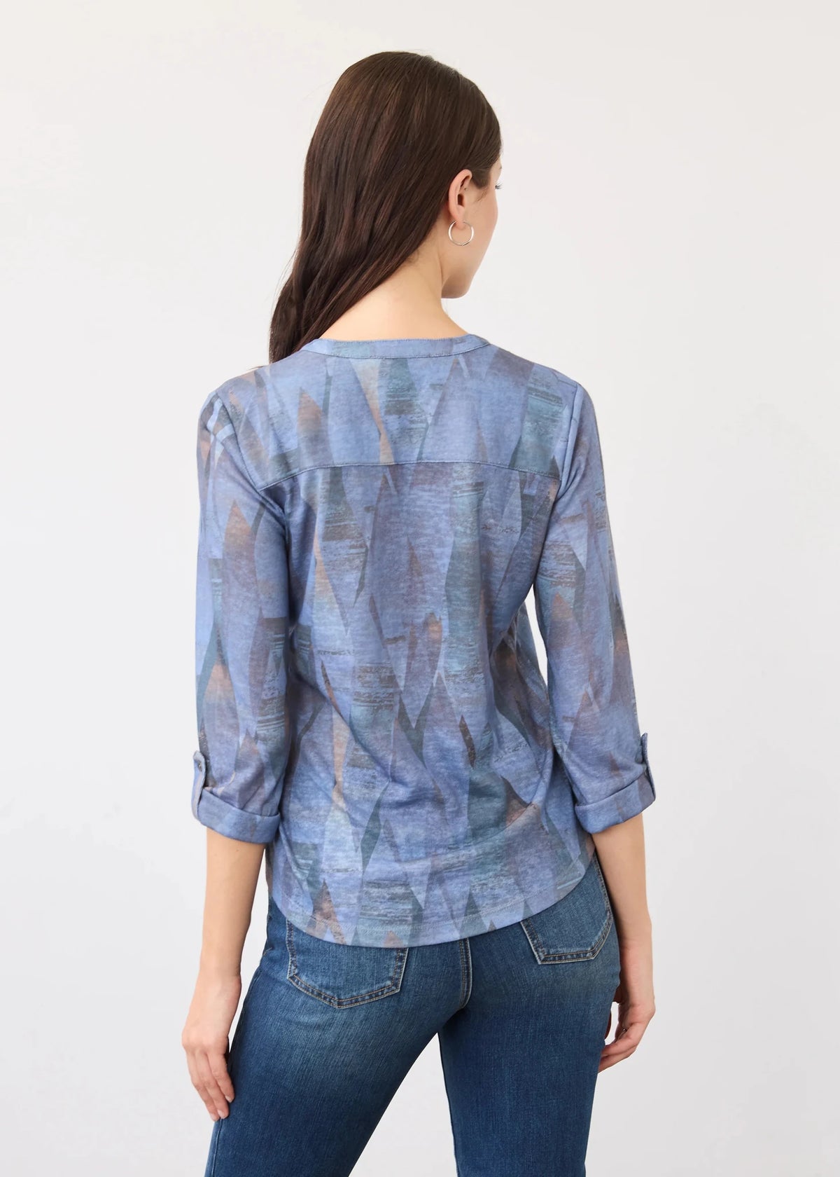 3/4 Sleeve Henley Top 3853451 - Hello Beautiful BoutiqueTopFrench Dressing Jeans