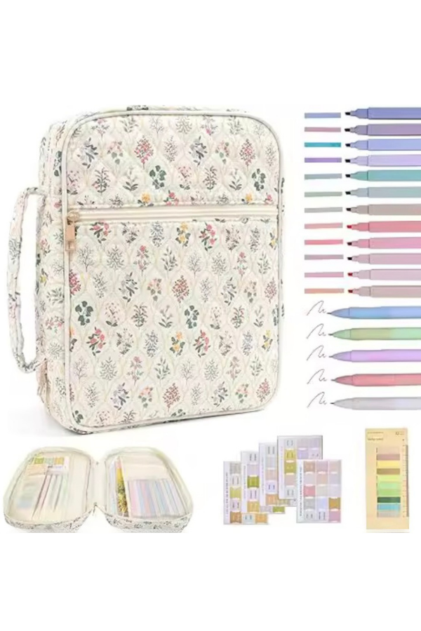 SC - ETA 7/22 - Faith Cream Floral Zipper Bible Cover