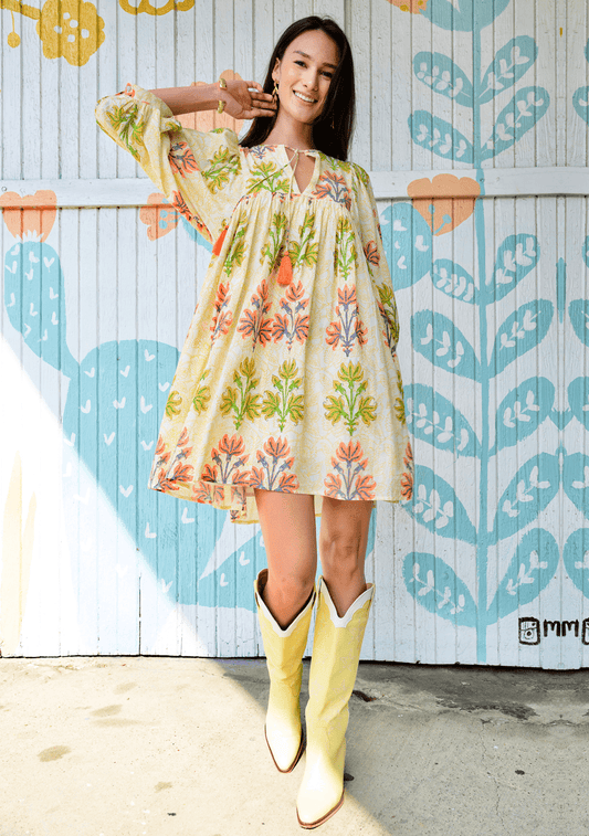 Ivy Jane Breezy Block Print Dress