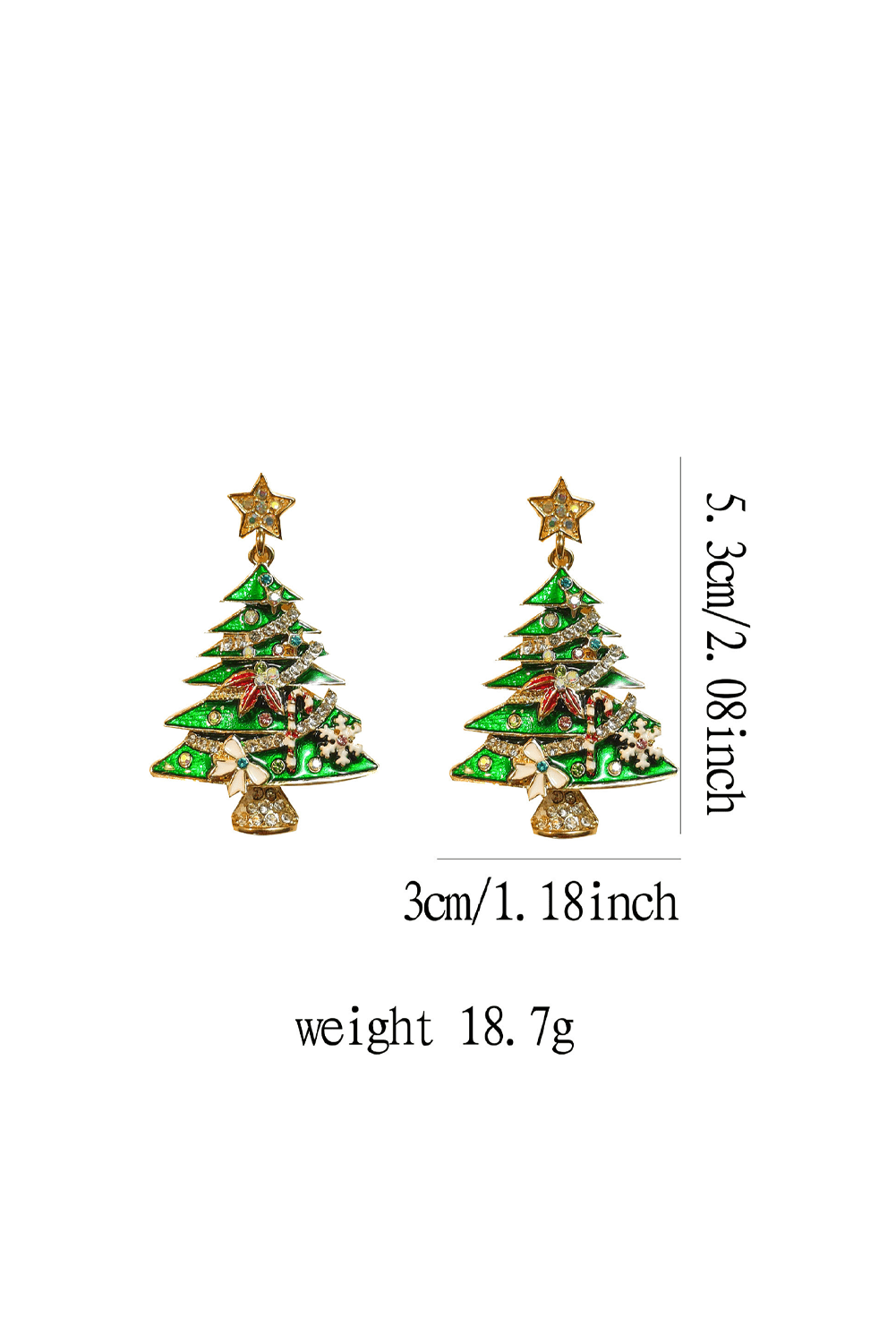 Anne Star Christmas Tree Earrings - Hello Beautiful BoutiqueJewelryThreaded Pear