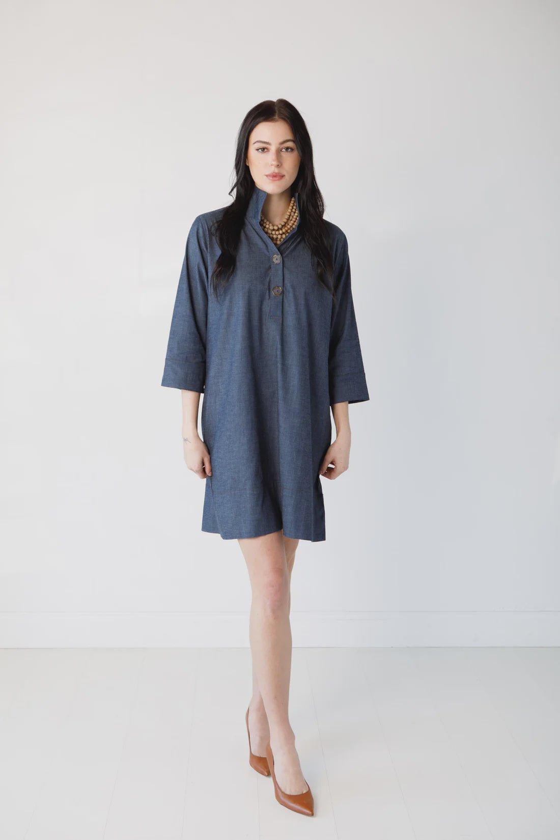 Arden Stretch Denim Dress - Hello Beautiful BoutiqueDressHolly Shae Designs