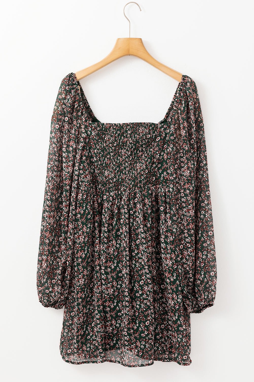Armani Shirred Back Mini Dress - Hello Beautiful BoutiqueFloral DressesThreaded Pear