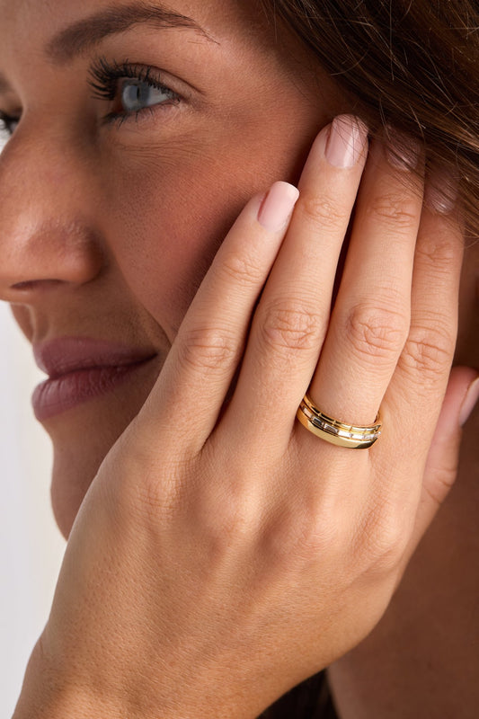 Baguette Stacking Ring Set of 3 - Hello Beautiful BoutiqueRingsALEX AND ANI