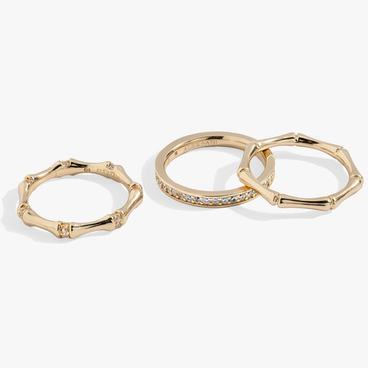 Bamboo Trio Ring Set - Hello Beautiful BoutiqueRingsALEX AND ANI