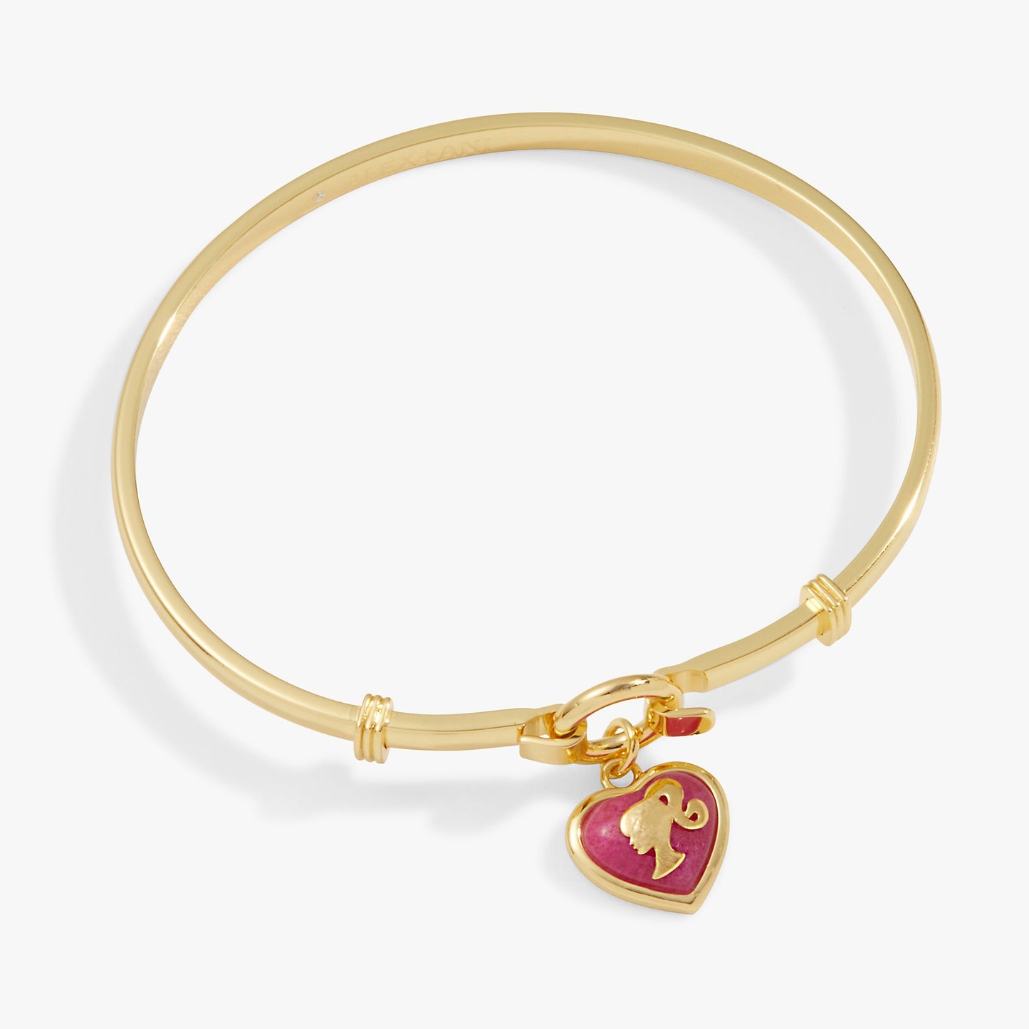 Barbie™ Silhouette Heart Charm Tension Bangle - Hello Beautiful BoutiqueBraceletsALEX AND ANI
