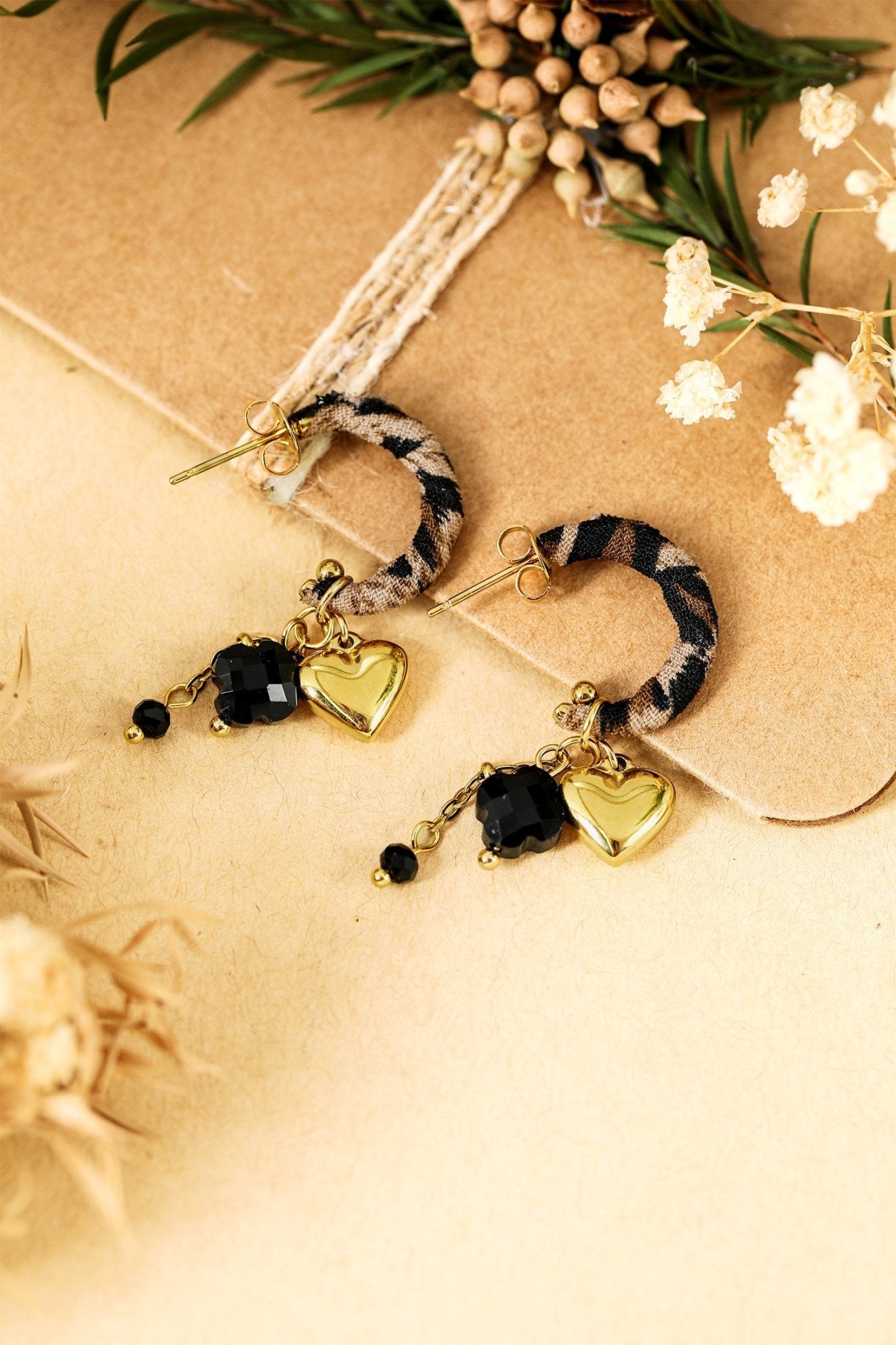 Bethany Wrapped Open Loop Earrings - Hello Beautiful BoutiqueJewelryThreaded Pear
