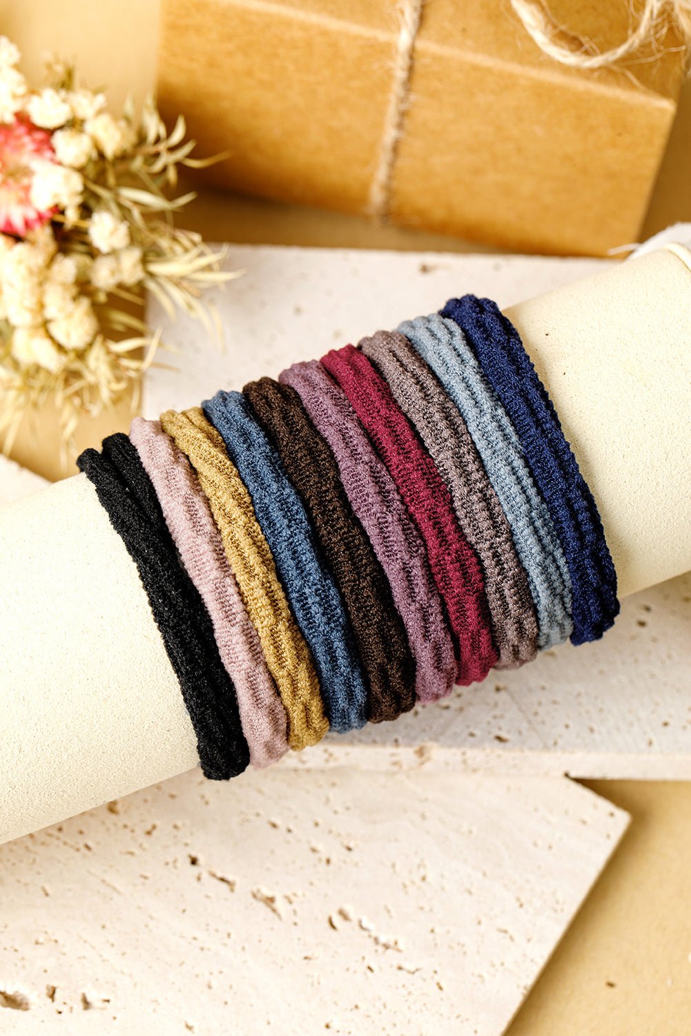 Bonnie Elastic Textured Hair Tie - Hello Beautiful BoutiqueHeadwearThreaded Pear