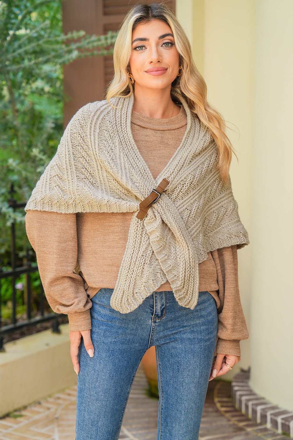 Edith Belt Triangle Shawl Scarf - Hello Beautiful BoutiqueScarvesThreaded Pear