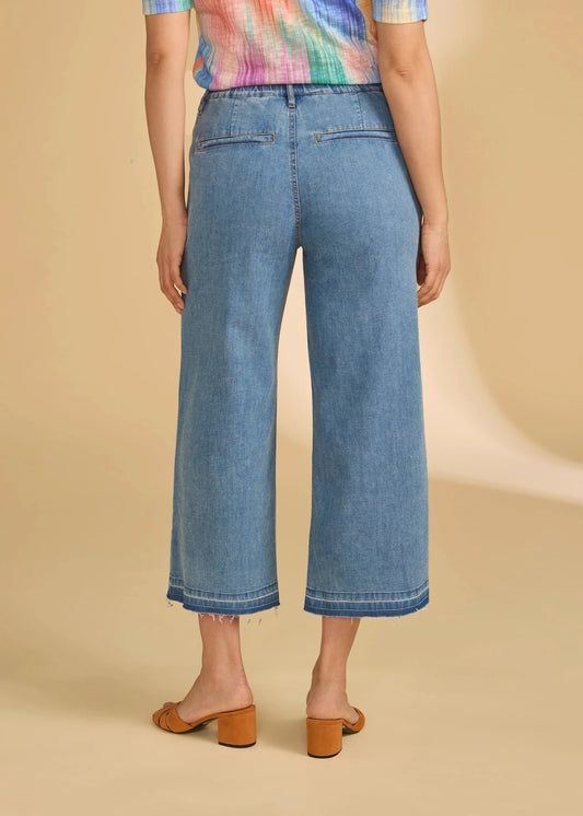 French Dressing Wide Crop Denim Trouser 2203992 - Hello Beautiful BoutiqueJeansFrench Dressing Jeans