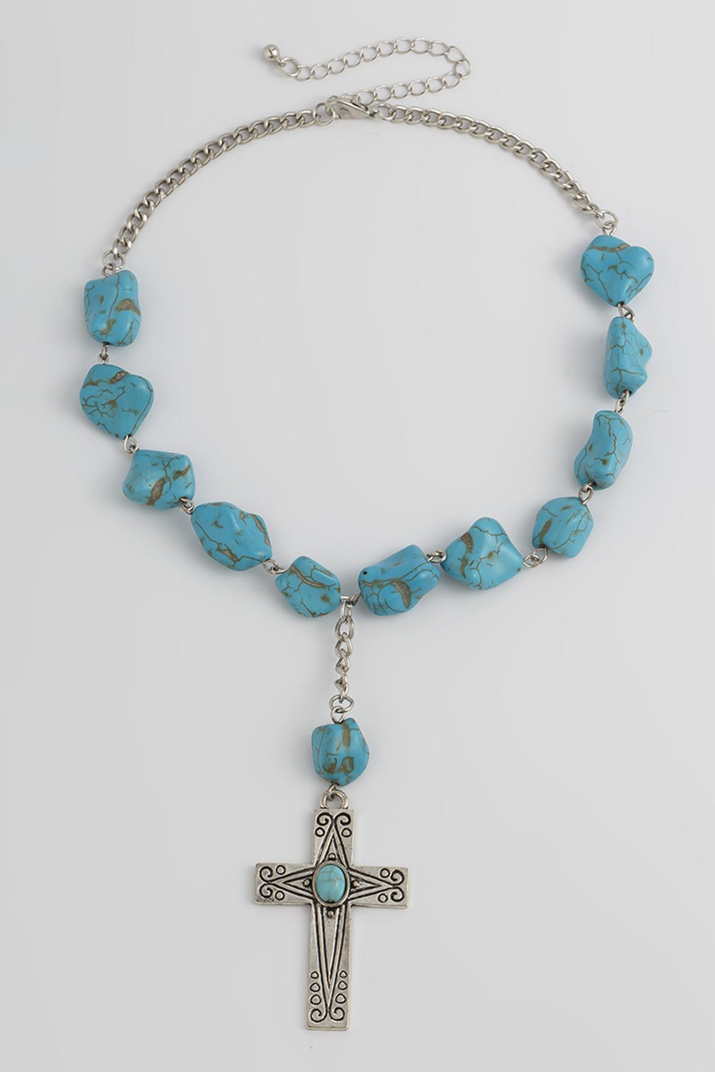 Giana Peacock Cross Pendant Necklace - Hello Beautiful BoutiqueJewelryThreaded Pear