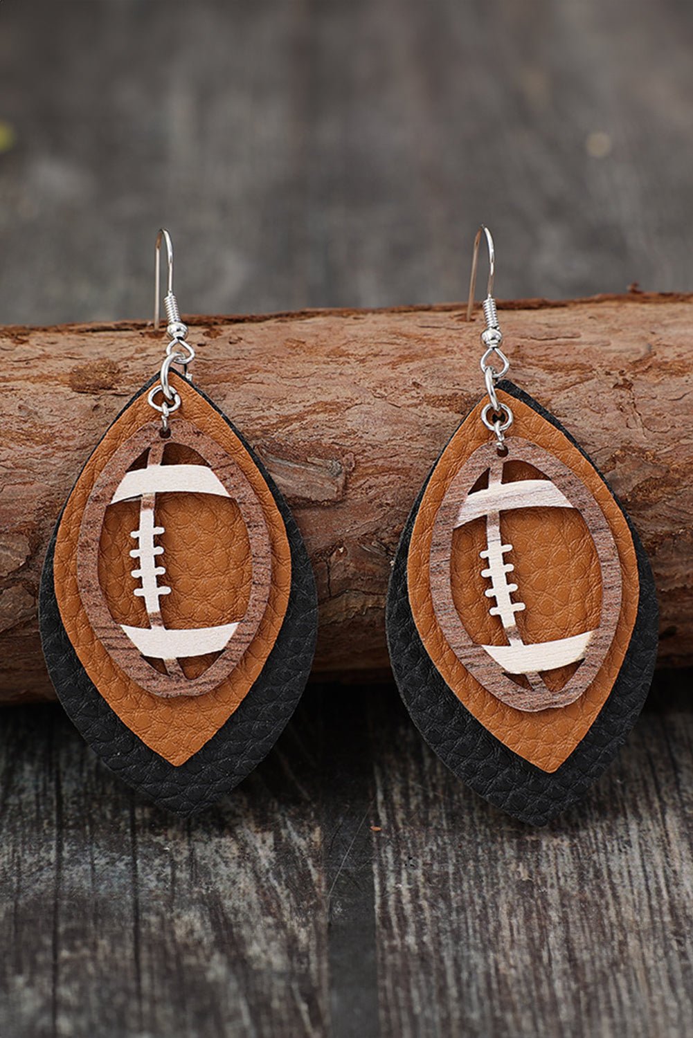 Imani Pu Leather Drop Earrings - Hello Beautiful BoutiqueJewelryThreaded Pear