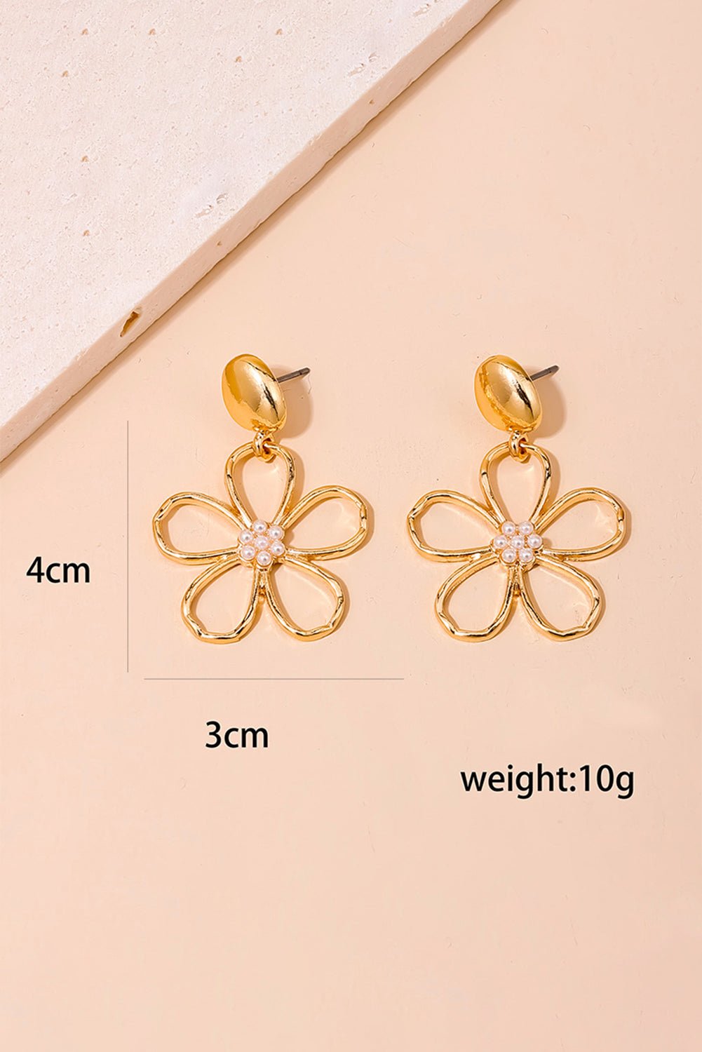 Kendall Pearl Decor Stud Earrings - Hello Beautiful BoutiqueJewelryThreaded Pear
