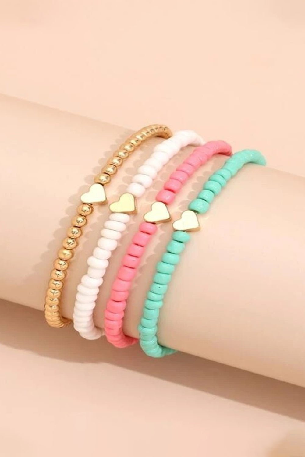 Mazie Beaded Layered Bracelet Set - Hello Beautiful BoutiqueJewelryThreaded Pear