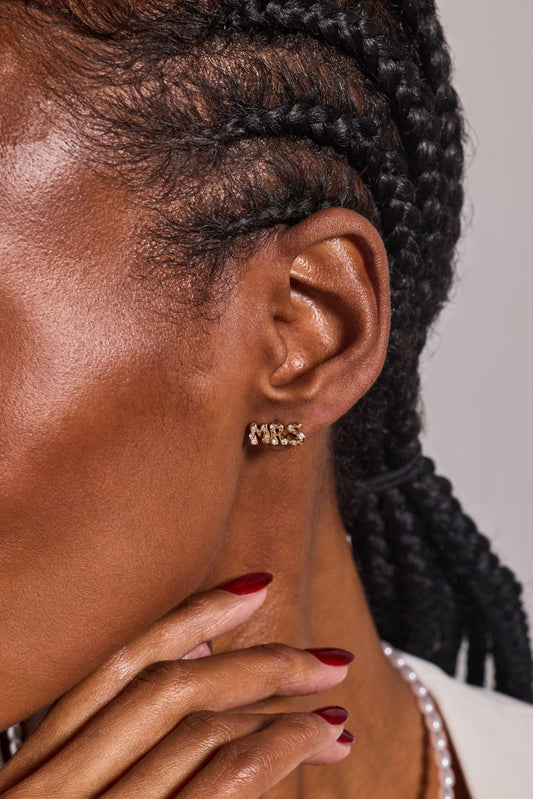 'Mrs' Bubble Crystal Stud Earrings - Hello Beautiful BoutiqueEarringsALEX AND ANI