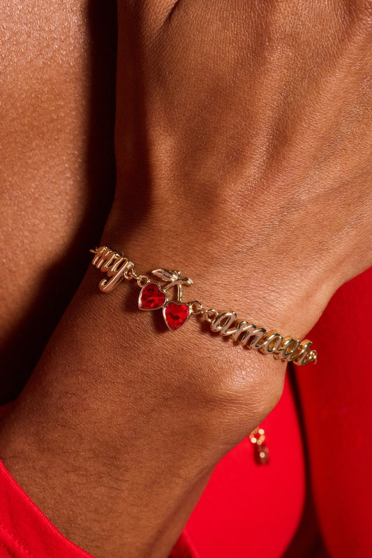 'My Cherry Amour' In-Line Chain Bracelet - Hello Beautiful BoutiqueBraceletsALEX AND ANI
