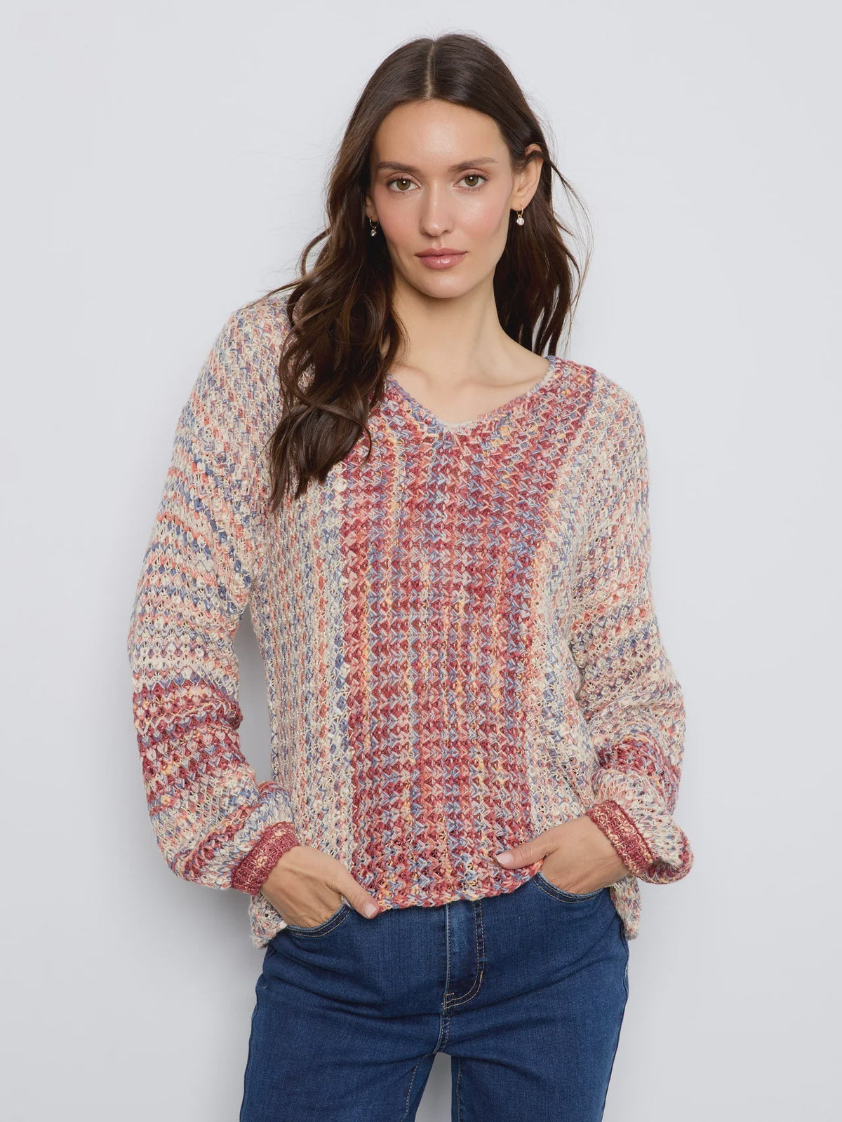 Novelty Knit Sweater C2057 - Hello Beautiful BoutiqueSweaterCharlie B