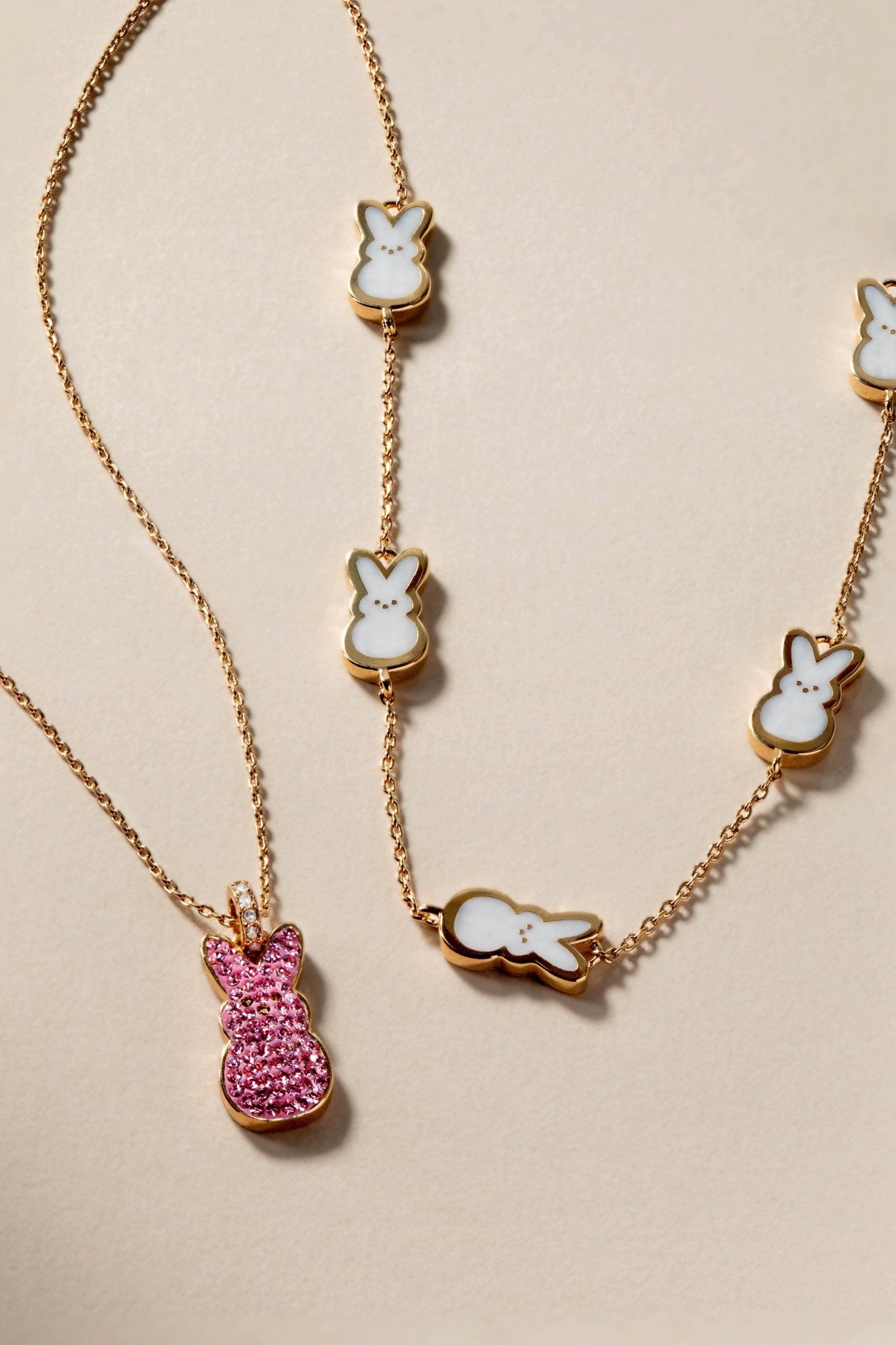 PEEPS® Pearlized Bunny Charm Necklace - Hello Beautiful BoutiqueNecklacesALEX AND ANI