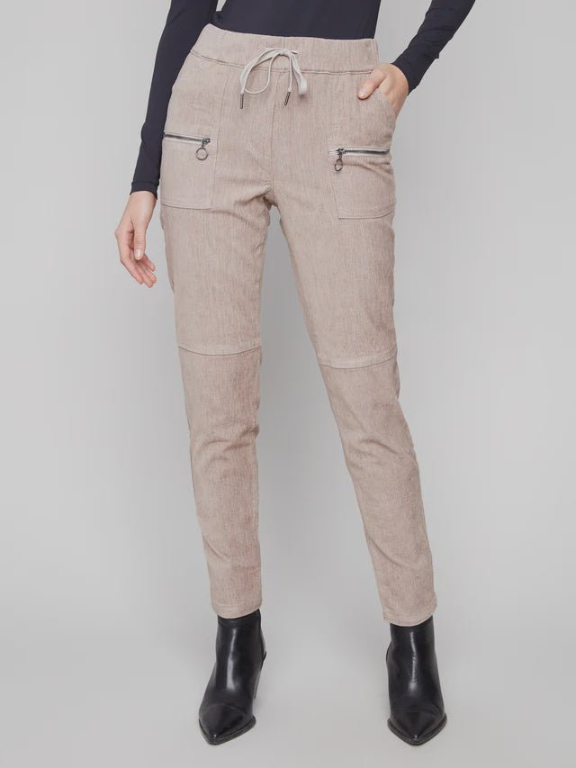 Pull Oon Corduroy Jogger Pant C5438RR - Hello Beautiful BoutiquePantsCharlie B