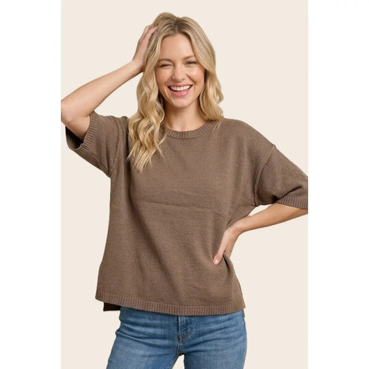 Raw Edge Boxy Sweater - Hello Beautiful BoutiqueSweaterStaccato