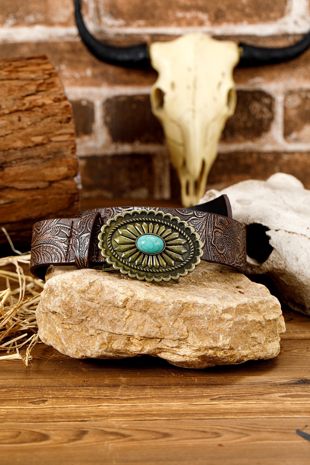 Royalty Embossed Faux Leather Belt - Hello Beautiful BoutiqueBeltsThreaded Pear