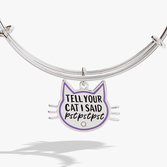 'Tell Your Cat I Said Pst Pst Pst' Bangle - Hello Beautiful BoutiqueBraceletsALEX AND ANI