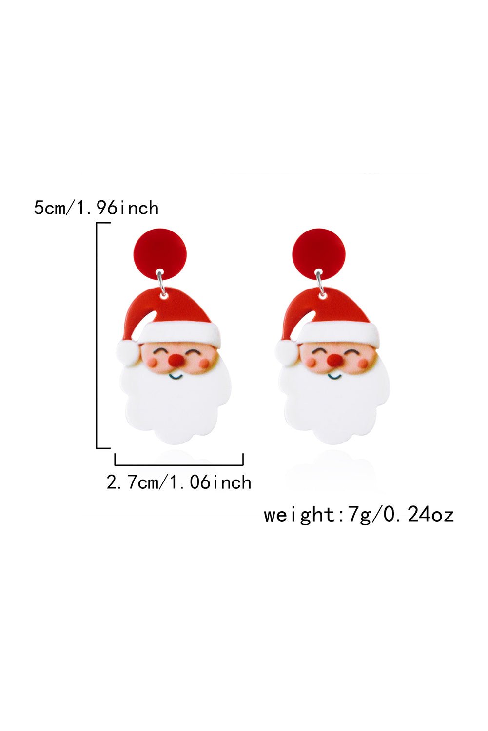 Violeta Father Christmas Dangle Earrings - Hello Beautiful BoutiqueJewelryThreaded Pear
