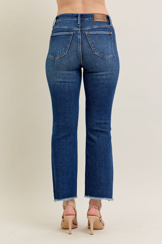 Judy Blue HW Dark Wash Kick Flare 88982