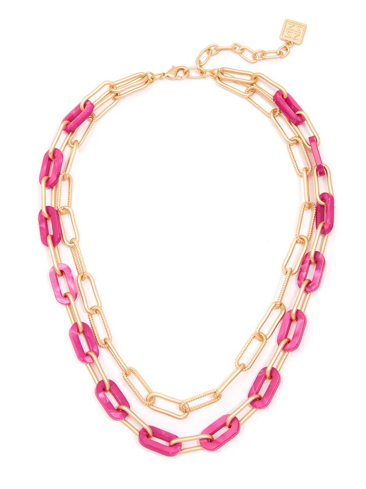 18K Plated Layered Necklace N2634 - Hello Beautiful BoutiqueNecklaceZenzii