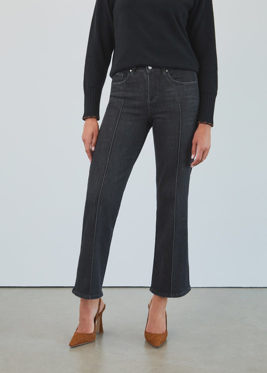 Olivia Pintuck Wide Leg Denim