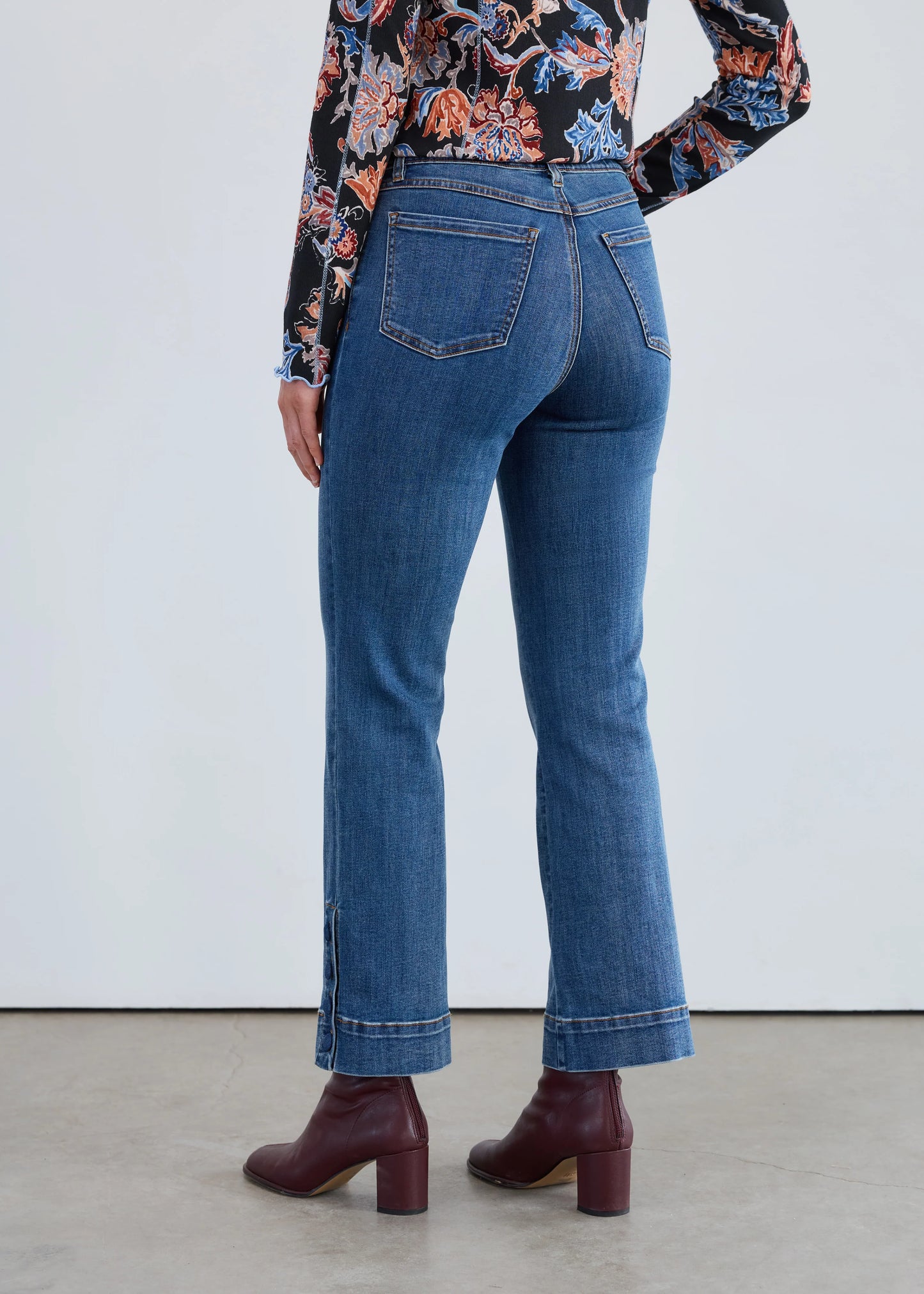 Pull On Boot Ankle Denim/  Dark Vintage