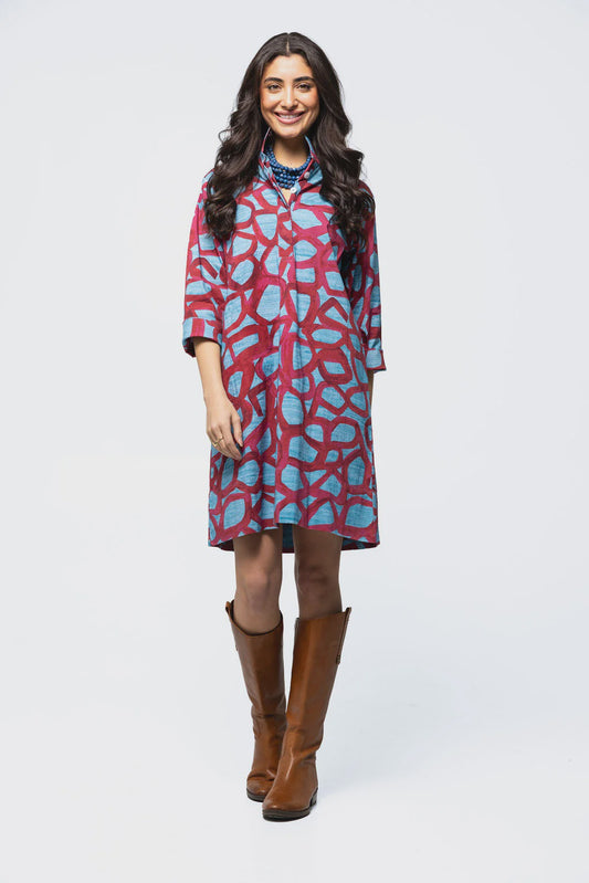 Arden Garnet Swirl Dress