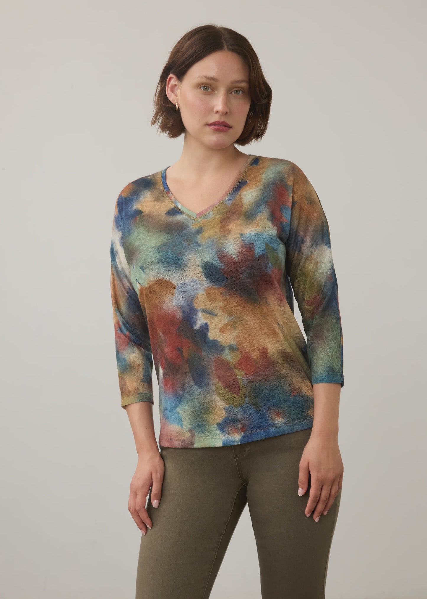 Courage Drop Shoulder V Neck Tee 3556451
