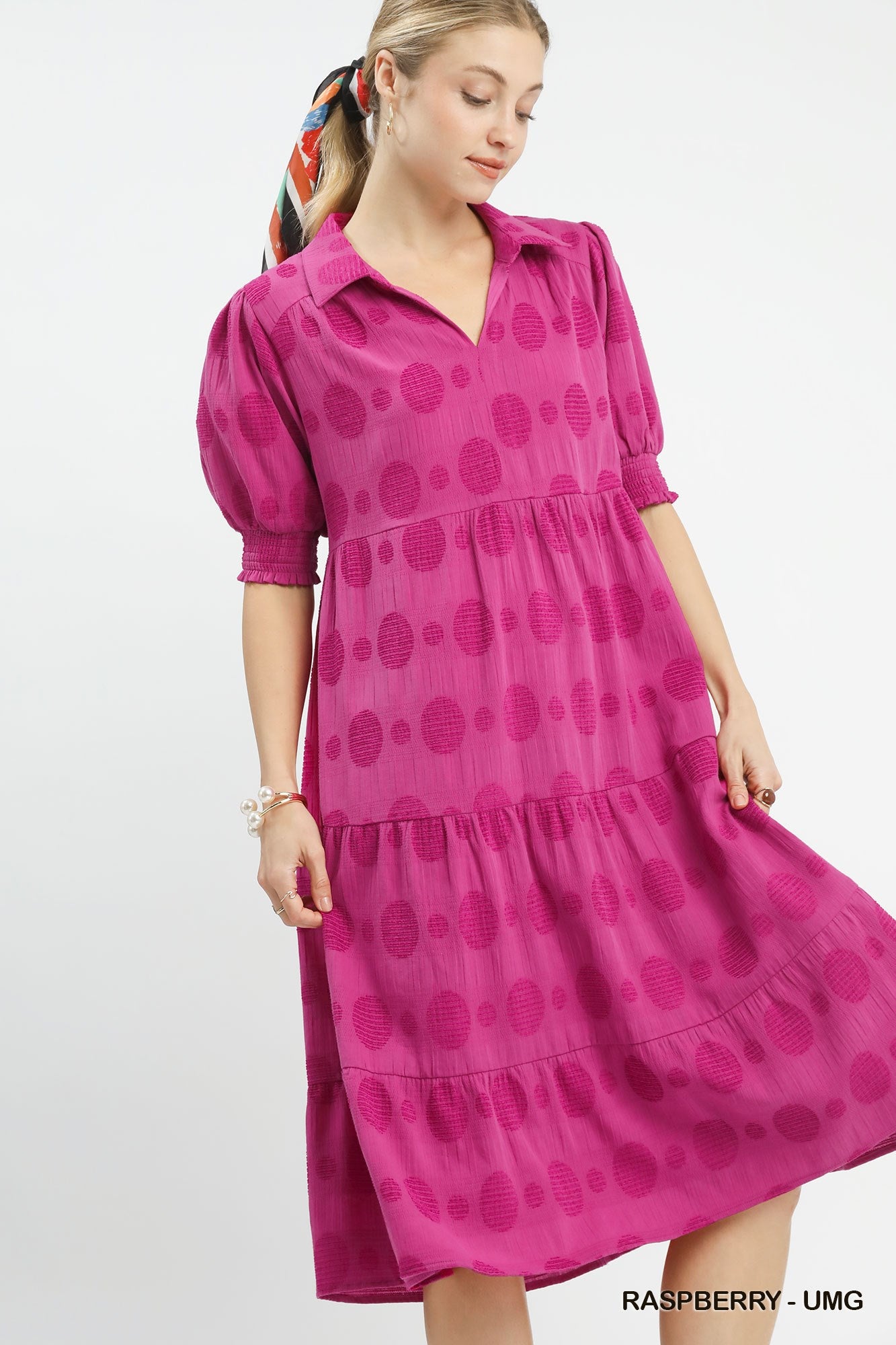 Swiss Dot Maxi Dress K9281