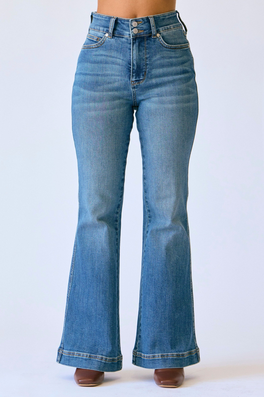 Judy Blue Petite Flare Tummy Control Jean 881018-PT