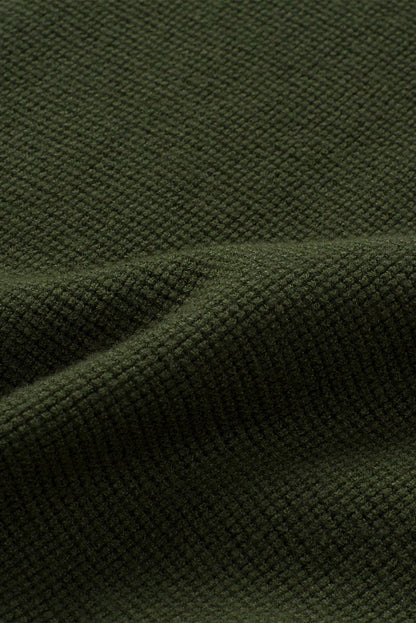 Sophie Striped Sleeve Plain Knit Sweater