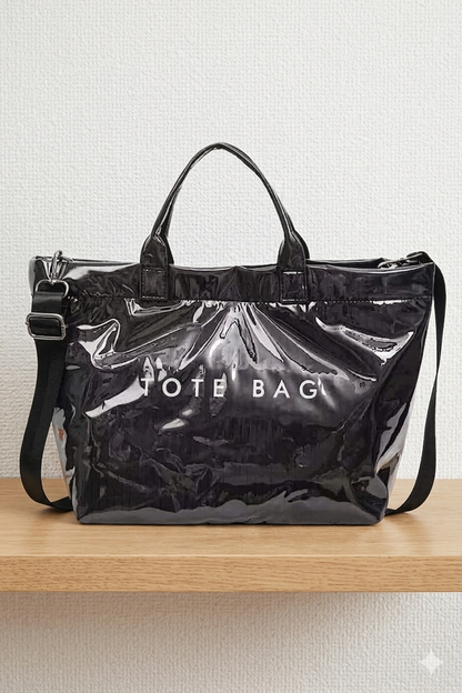 SC - Black TOTE BAG with Strap