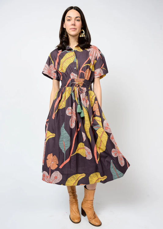 Cinched Waist Shirtdress