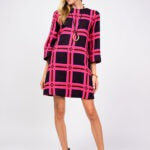Plaid Shift Dress 73685