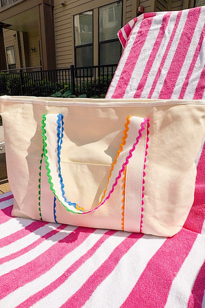 SC - ETA 7/6 - Spencer Rick Rack Trim Tote Bag