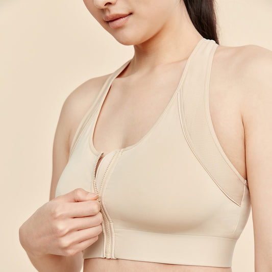 Hero Mastectomy Sports Bra With Front Closure Buff