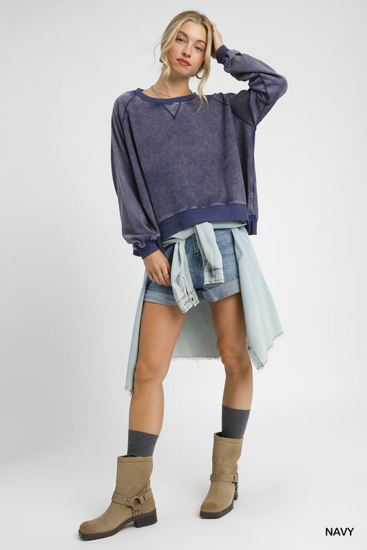 Mineral Wash French Terry Sweatshirt 0906