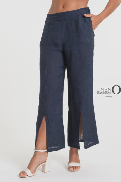 Linen Trouser w/ Split Leg UPT848