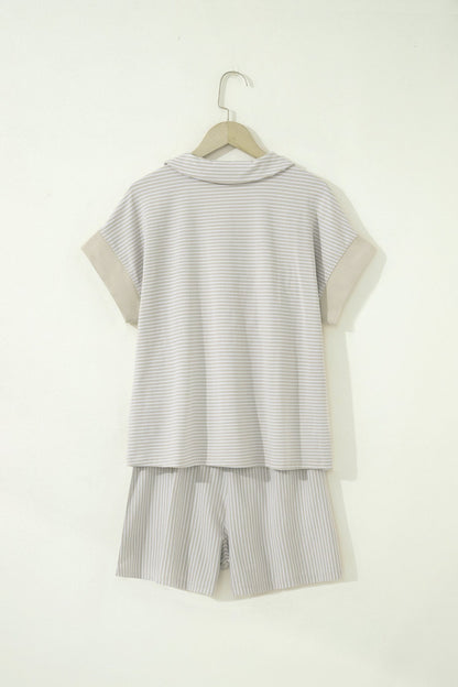 Aadhya Dolman Sleeve Polo Set - Hello Beautiful BoutiqueShort SetsThreaded Pear