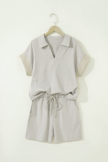 Aadhya Dolman Sleeve Polo Set - Hello Beautiful BoutiqueShort SetsThreaded Pear