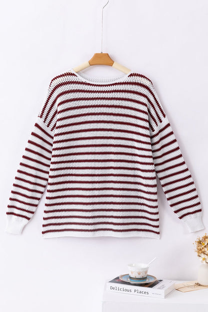 Aadhya Knit Hem Baggy Sweater - Hello Beautiful BoutiqueSweatersThreaded Pear