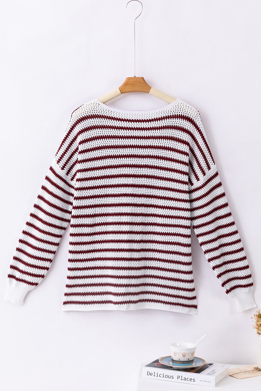 Aadhya Knit Hem Baggy Sweater - Hello Beautiful BoutiqueSweatersThreaded Pear