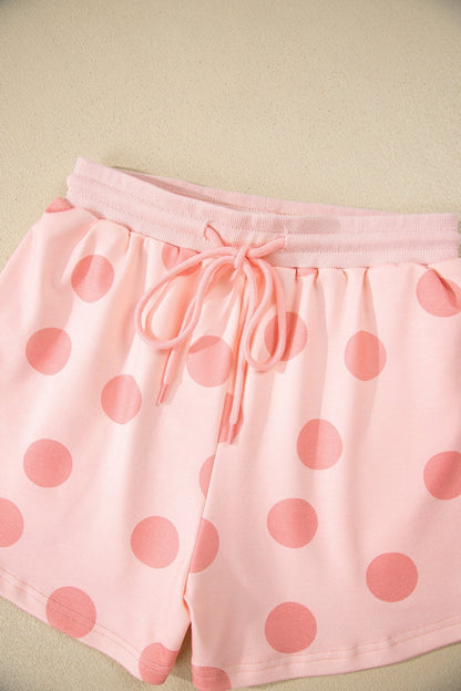 Aadhya Shoulder Pullover Drawstring Shorts - Hello Beautiful BoutiqueShort SetsThreaded Pear